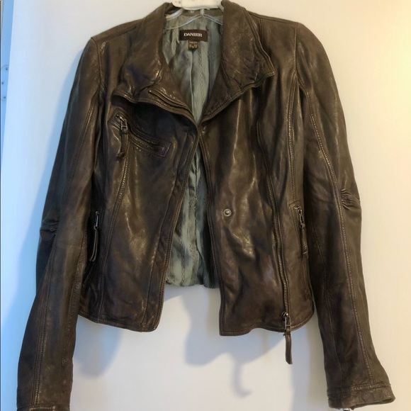 DANIER LEATHER MOTO JACKET - Picture 9 of 9